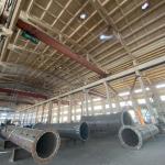 35KV Double Circuit Polygonal Pole Q420 Galvanizing Steel Transmission Pole