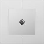 D9 aluminum Multimedia Wall Socket , Satellite Digital Tv Aerial Socket