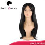 Hand Tied Straight 7A Virgin Human Hair Lace Wigs Hair Natural Color for sale