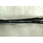 Eco - Friendly Soft Shiny Silicone Screen Printing Label , 10mm Nylon Elastic Neck Tape