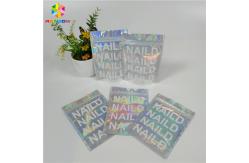 China Holographic Foil Zipper Stand Up Pouch Mylar Bag Custom Print k Smell Proof supplier