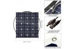 China Small Powerful 12v 50w Solar Panel Semi Flexible Monocrystalline Solar Panel supplier
