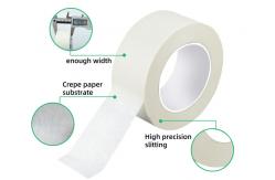 China Masking OEM Indoor Wall Paint Self Adhesive White Wholesale Masking Tape 145mic supplier