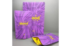 China Zipper Soft Touch Mylar Stand Up Pouches Custom For Weed Flower Packaging supplier