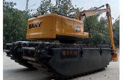 China Amphibious Track Excavator Pontoon With  Q355B Material Used For Excavating Machine supplier