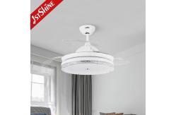 China 42 Inch Retractable Ceiling Fan Light With Reversible DC Motor supplier