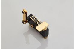 China Black Golden Copper 314SUS Intelligent Shower Faucet With Button supplier