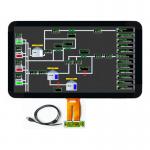 High Brightness 1000Nits 21.5 Inch IPS TFT LCD Display FHD Resolution with LVDS Interface for sale
