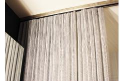 China Iso Aluminum Metal Coil Drapery , Coil Mesh Drapery For Space Partition supplier
