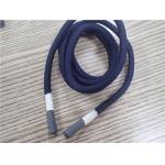 Round Non Elastic Polyester Rope Grey And White Coating For Clothes