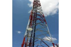 China Self Supporting Telecom Tower 3 Legs Triangular Angle Steel Lattice Tower supplier