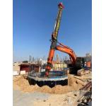 Km Series Telescopic Boom Excavator Clamshell Bucket For Max Depth Soil Taking for sale