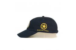 China 6 Panel Embroidered Baseball Caps Animal Eagle Pattern Dad Cap With America Flag supplier