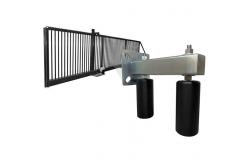 China Adjustable Slide Gate Guide Rollers Upper Bolted Bracket Mount 6Black Dual UHMW supplier