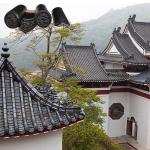Dragon Pattern Design Chinese Black Ceramic Roof Tiles Glazed Antique Style For Temple Garden Pavilion for sale