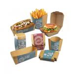 Greaseproof Kraft Paper Packaging Recyclable Customized Sizes for Fast Food Sandwiches for sale