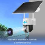 4G Solar Powered 1080p IP Camera Outdoor Waterproof CCTV Security Camera for sale