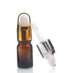 Amber Color Glass Bottles With Dropper  Custom Color 5ml Essential Oil Bottles for sale