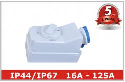 China 16A 32A 63A 125A Interlocked Switched Socket Outlet Industrial Power supplier