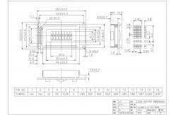 China 8*2 Character STN Monochrome 6H Wide Temperature LCD Module supplier
