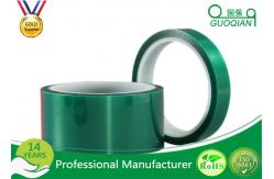 China Green Insulated Electrical Tapes 200C No Printing For Paint Masking supplier