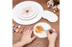 China Matte Finish Round Painting Canvas Panel , Drawing Canvas Board For Oil Painting supplier