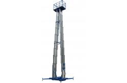 China 12 Meters Lifting Height Quadruple Mast Aerial Work Platform 300Kg Load supplier