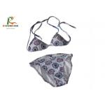 Bikini Beach Swimsuits Custom Printed Clothing Lycra Material For Girls for sale