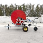 Agriculture Travelling Farm Irrigation Hose Reel With Rain Gun Sprinkler for sale