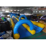 Giant Inflatable Water Slide With 0.55mm ~ 0.90mm PVC Tarpaulin Material