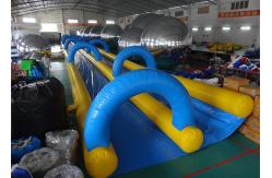 China Giant Inflatable Water Slide With 0.55mm ~ 0.90mm PVC Tarpaulin Material supplier