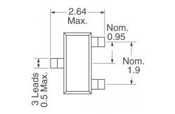 China ZVN3306FTA TRANSISTOR SOT23 SMD MOSFET linear power mosfet supplier