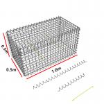 Iso 4mm Galvanized Gabion Welded Wire Mesh 0.5x0.5x1.0m for sale
