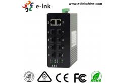 China Unmanaged Optical Industrial Ethernet Switches 8 port 1000Base-FX SFP + 2 port 10/100/1000Base-TX supplier