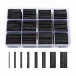 Plastic Black Heat Shrink Tubing For Wires 2:1 Ratio 650pcs Multipurpose for sale