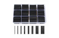 China Plastic Black Heat Shrink Tubing For Wires 2:1 Ratio 650pcs Multipurpose supplier