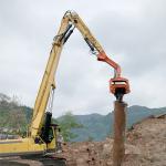 20m 22m Hydraulic Pile Driver Attachment For Excavator Pile Driving Arm