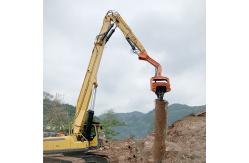 China 20m 22m Hydraulic Pile Driver Attachment For Excavator Pile Driving Arm supplier