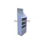 Floor Standing Point Of Sale Cardboard Displays 3 Flat Shelves For Candies for sale