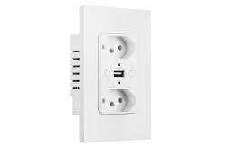 China Multi Functional Brazilian Smart WiFi Plug 10A With USB Charging supplier