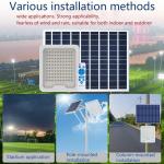 200W Cool White Solar Landscape Flood Lights With Remote Control