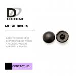 Embossed Logo Small Size Brass Rivets Gunmetal Rivets 8mm - 15mm Shape Design for sale