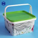 Mood Cake 93OZ IML Plastic Containes With Handle for sale