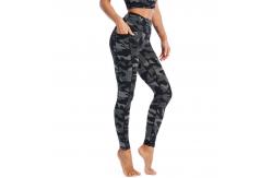 China Camouflage High Waisted Workout Leggings Digital Printing Quick Dry supplier