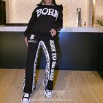 Custom Distressed Streetwear Pullover 2 Piece Hoodie Slim Fit Jogging Suits Puff Embroidered Sweatpants and Hoodie Women Set for sale