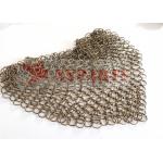 PVD Finished Copper Weld Ring Mesh Facade for sale