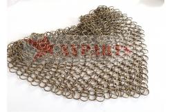 China PVD Finished Copper Weld Ring Mesh Facade supplier