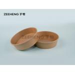 ZIFEI Disposable Custom Printing Salad Kraft Paper Bowl Food Packing With Lid for sale