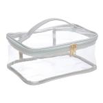 Multi Functional Transparent PVC Toiletry Bag Durable Soft Lightweight for sale