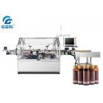 China Vertical Automatic Glass Round Bottle Labeling Machine High Speed Non Stop for sale